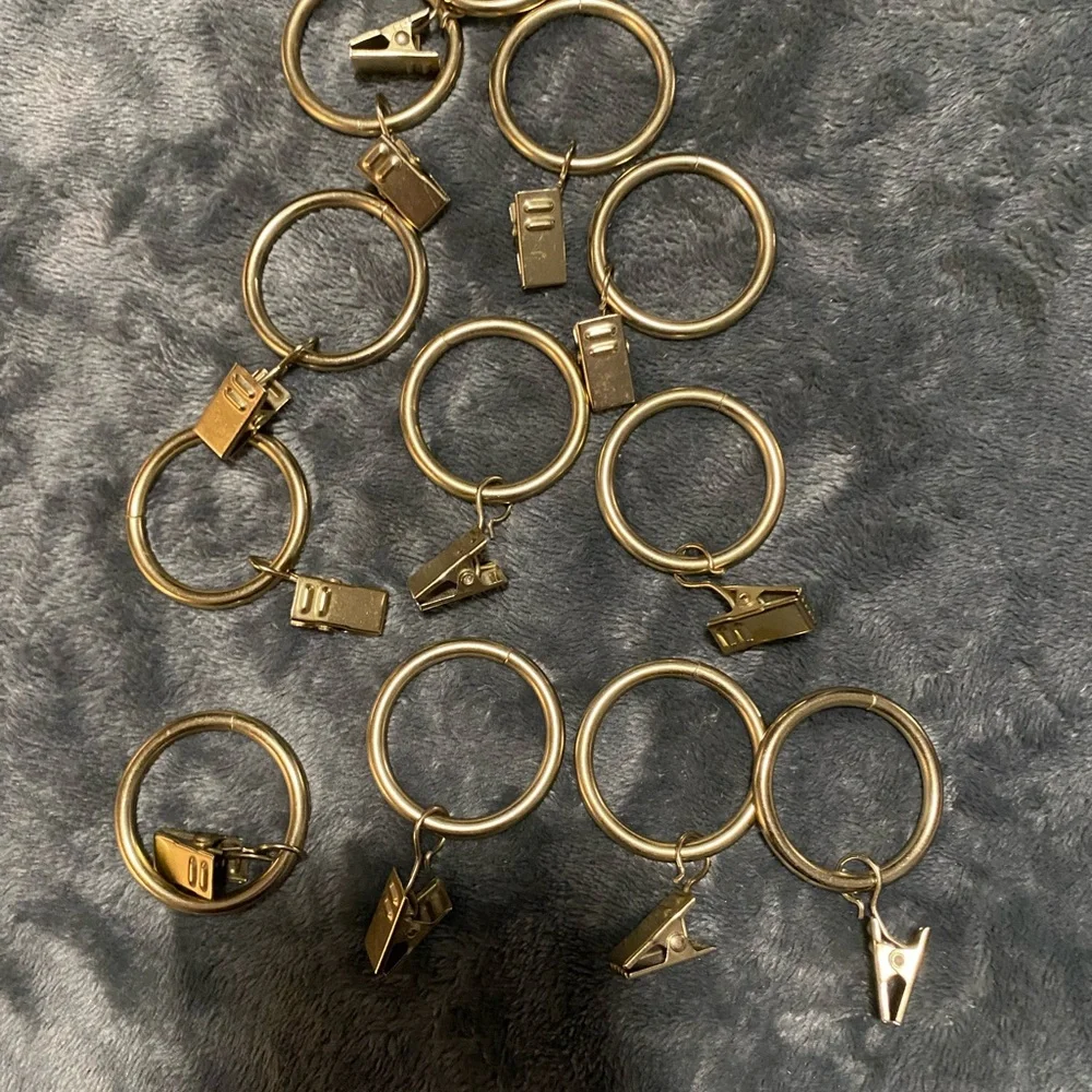 Gold Keychain Rings with Clips - Picture 3 of 6